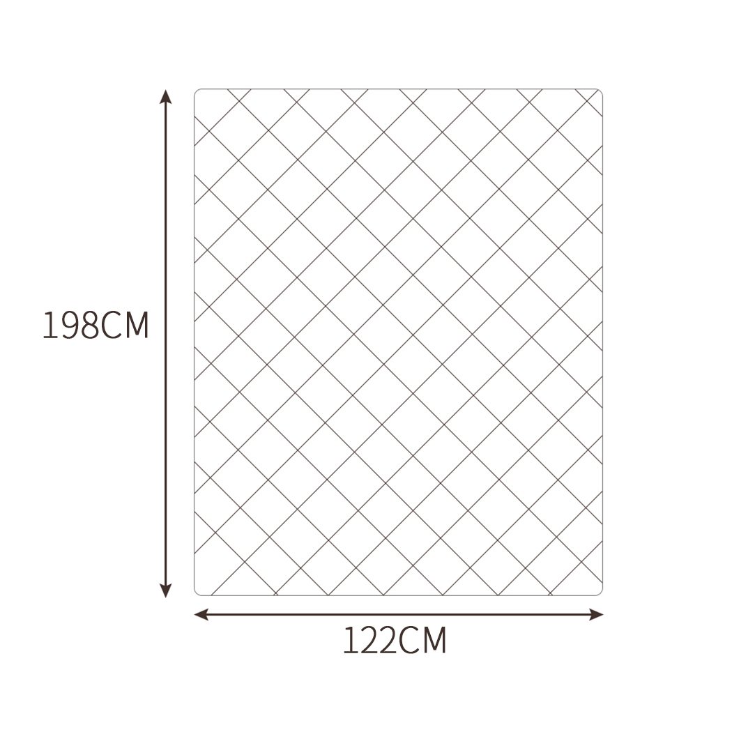 DreamZ 198x122cm Anti Anxiety Weighted Blanket Cover in grey, featuring ultra-soft plush and breathable polyester materials for comfort.